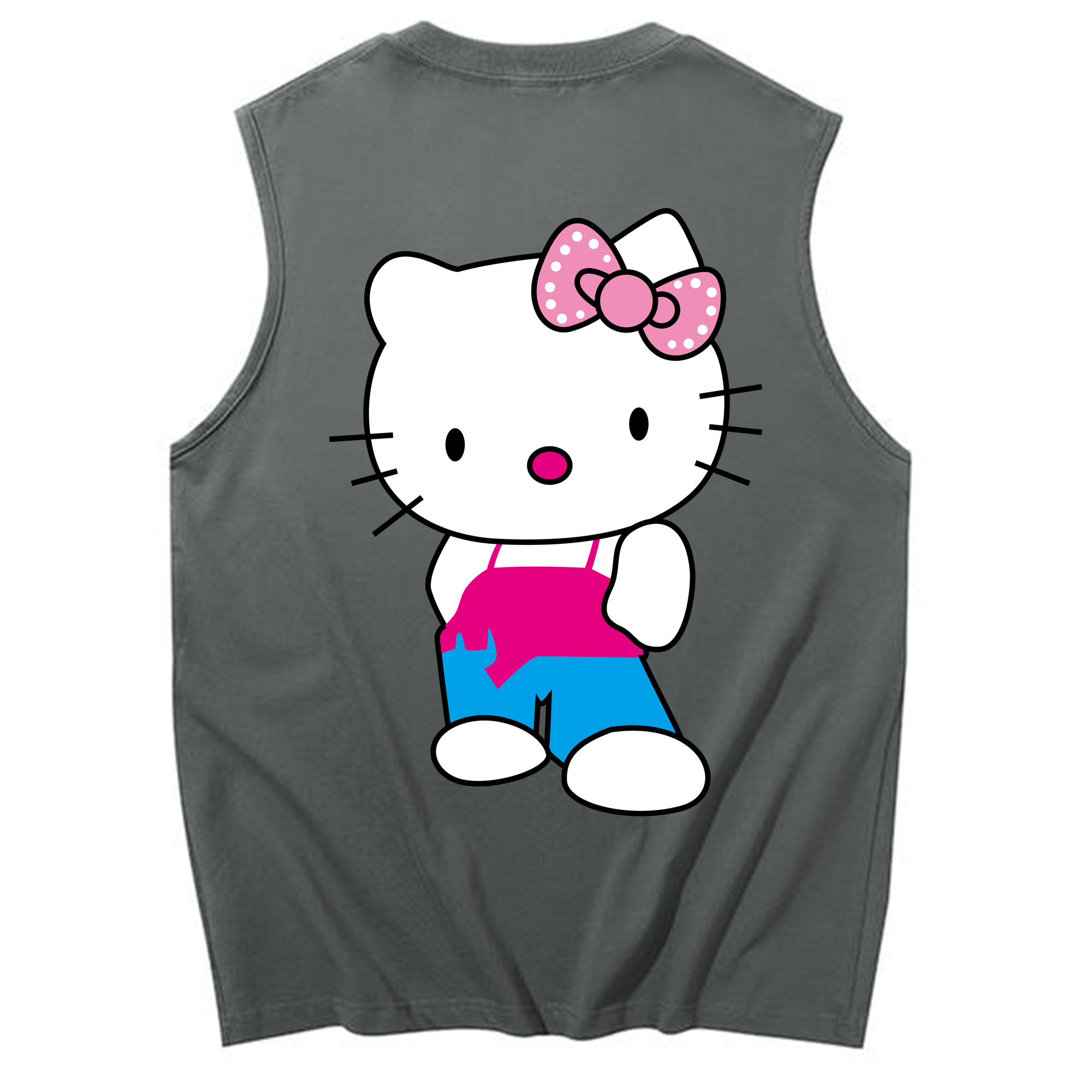 （画像用） Hello Kitty ハローキティ コットン100％タンクトップ（背面プリント）